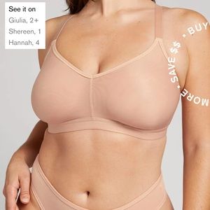 NEGATIVE Underwear Silky NonWire Bra 2.0 in Buff 3